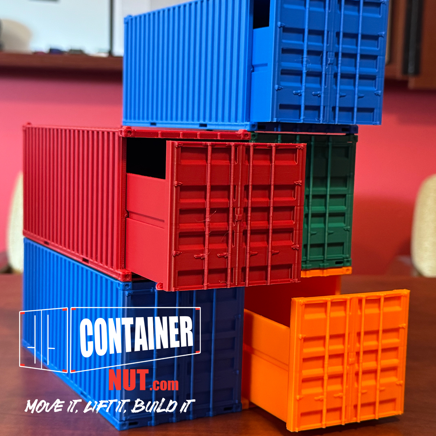 3D Printed Shipping Container Desk Drawer