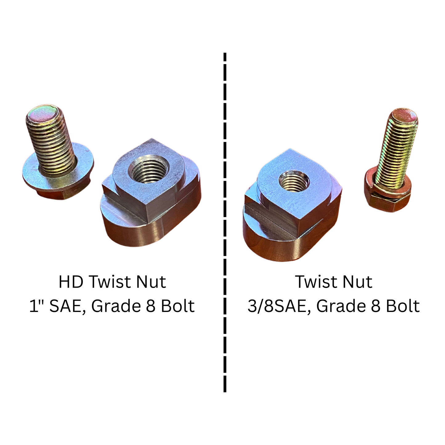 HD Twist Nut | 2 Pack | Shipping Container Mounts | Works In Stadium Holes Only