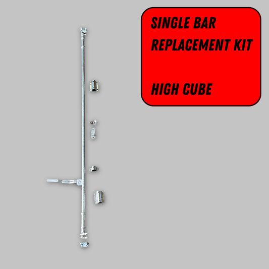 Replacement Door Kit | High Cube 20 Foot & 40 Foot | Pole Included | Single | Left Door