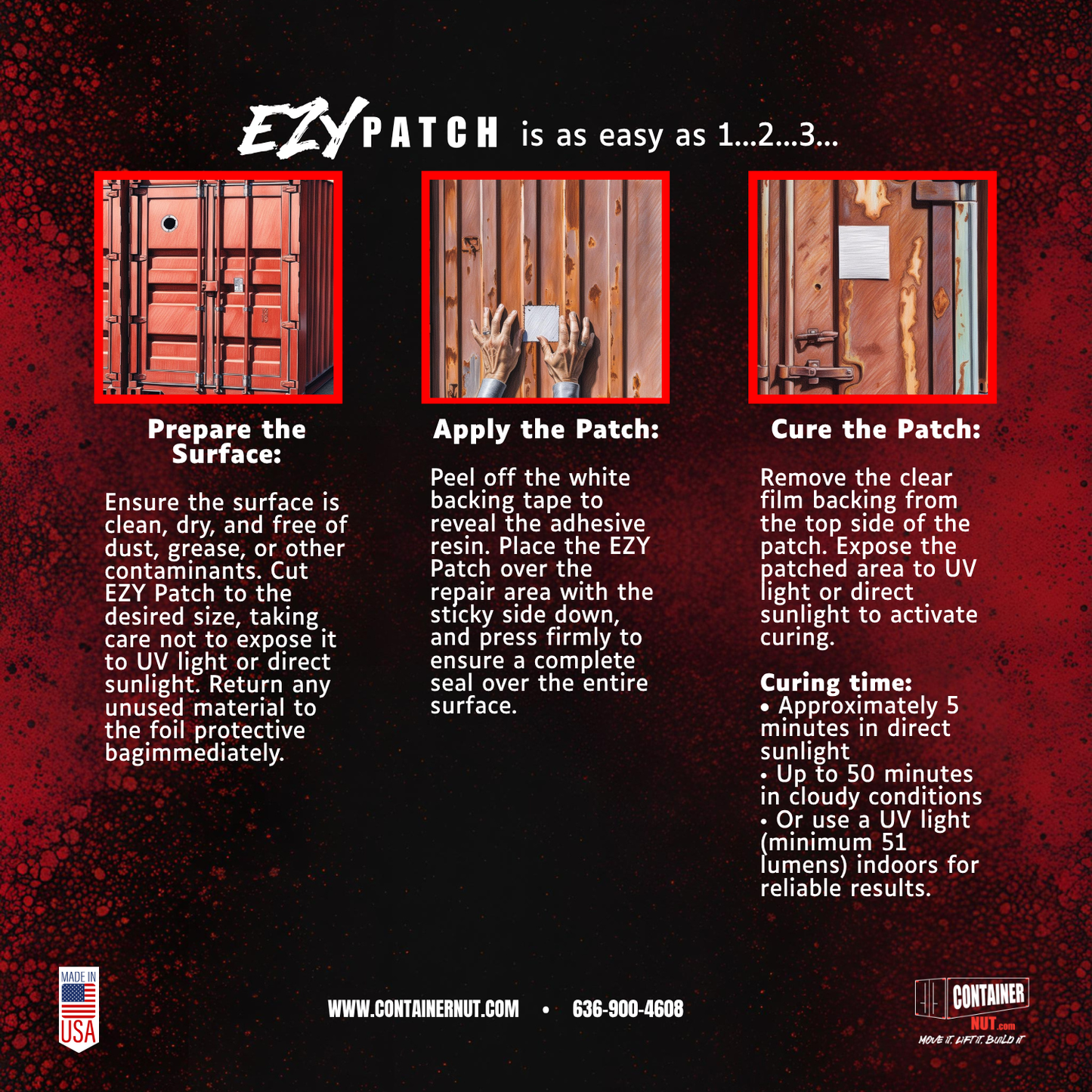 EZY Patch | 3" x 6" | 8 Pack