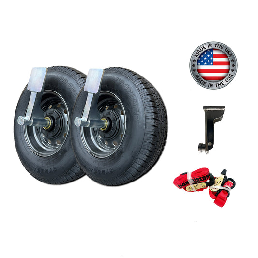 EZY Wheels Package | 6 LUG  | EZY Wheels + Wheels/Tires + EZY LIFT + Ratchet Straps