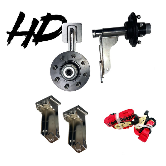 HD Premier Kit | 8 Lug EZY Wheels + 2 HD EZY Lifts + Ratchet Straps