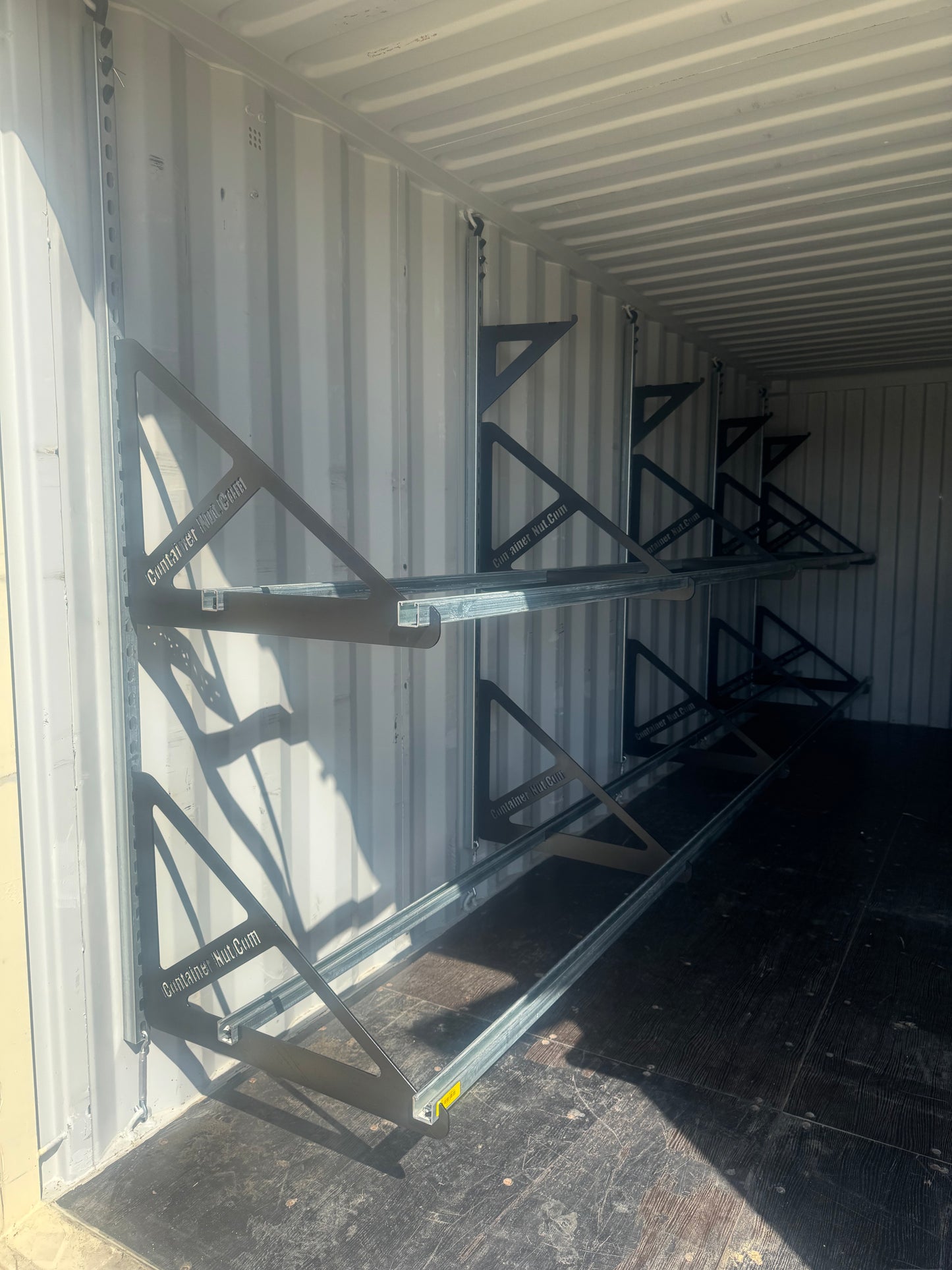 EZY Tire Bracket Kit | Complete Set for 20 Foot Shipping Container | Container Nut Included