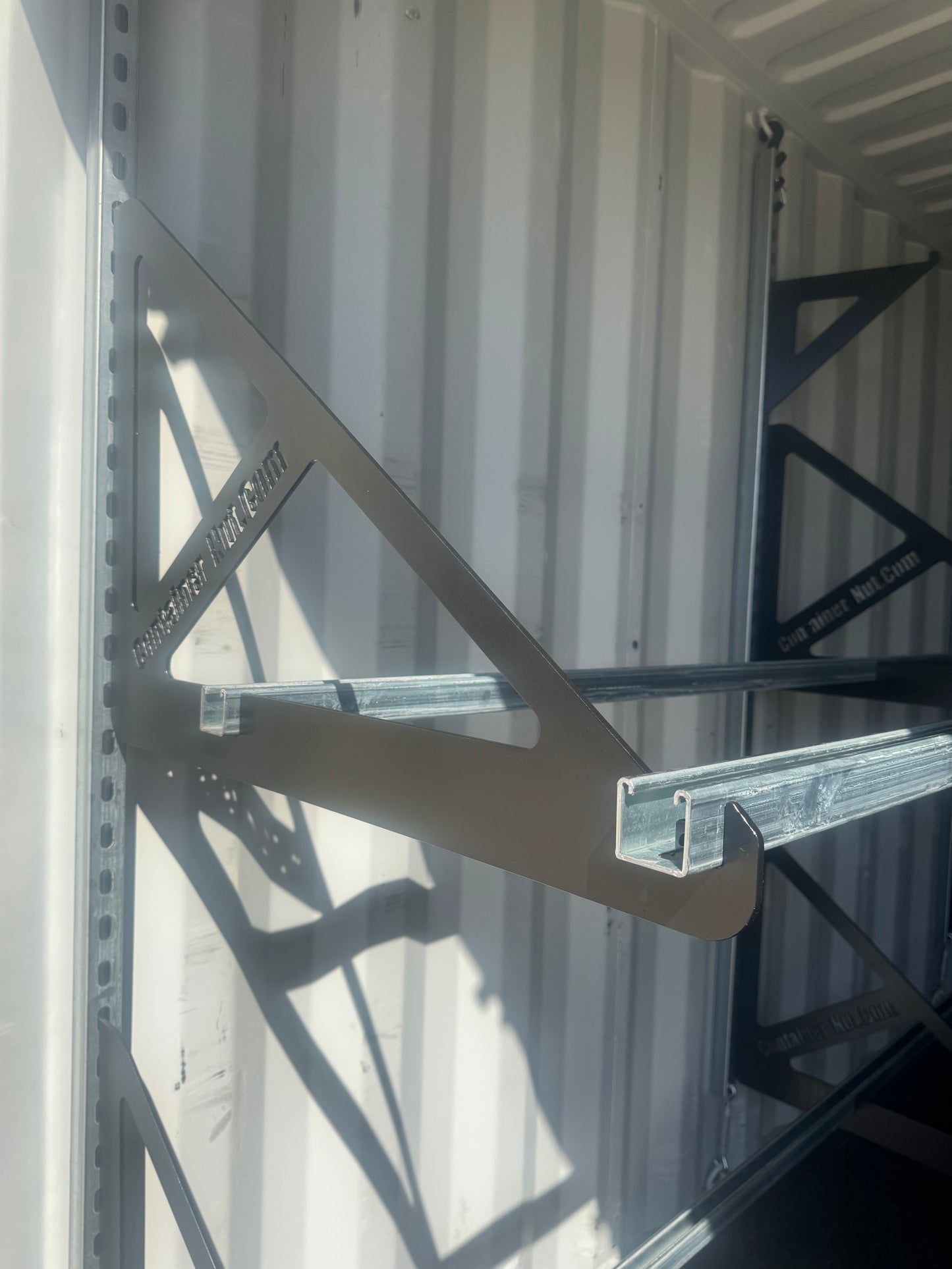 EZY Tire Bracket Kit | Complete Set for 20 Foot Shipping Container | Container Nut Included