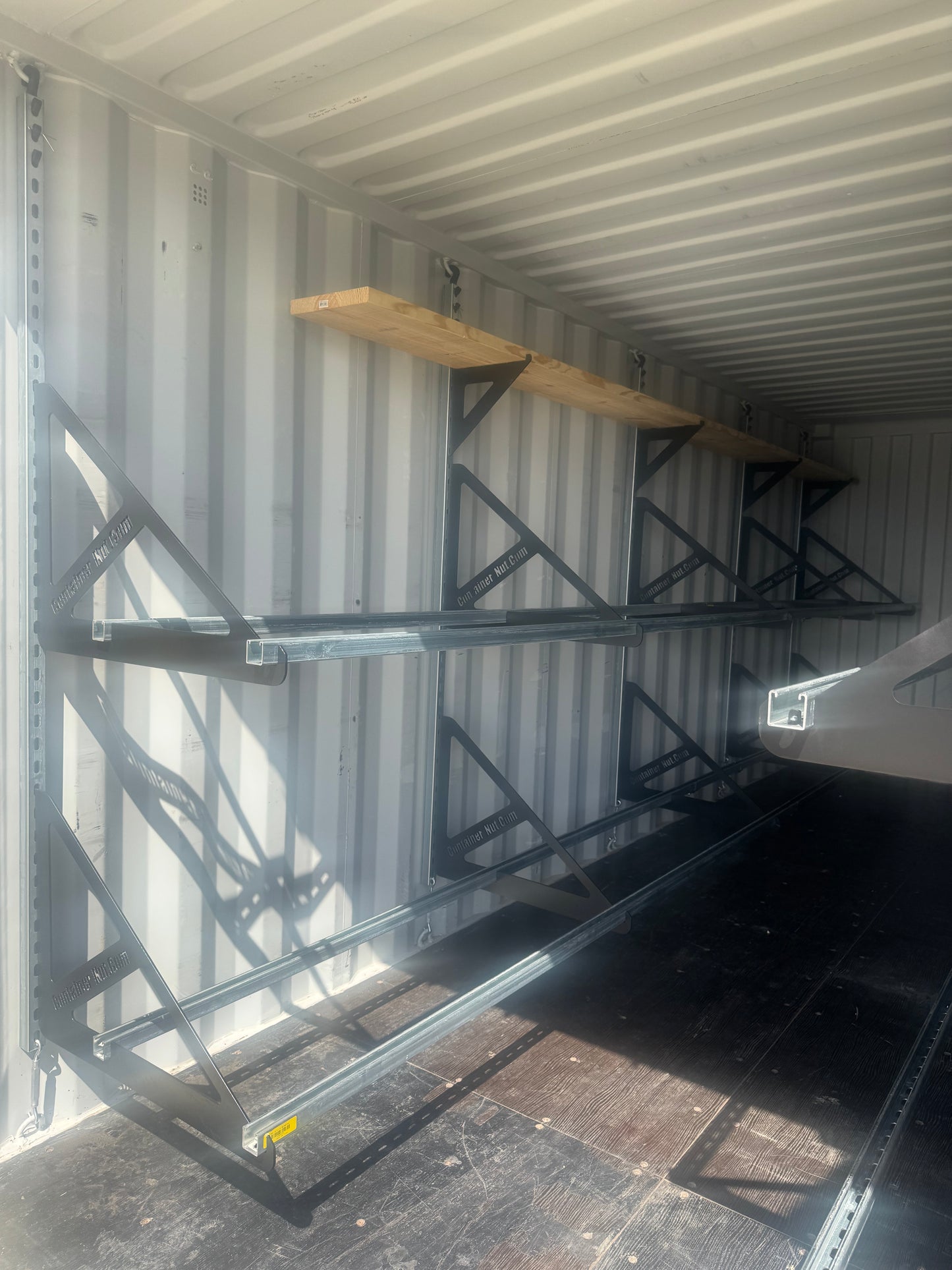 EZY Tire Bracket Kit | Complete Set for 20 Foot Shipping Container | Container Nut Included