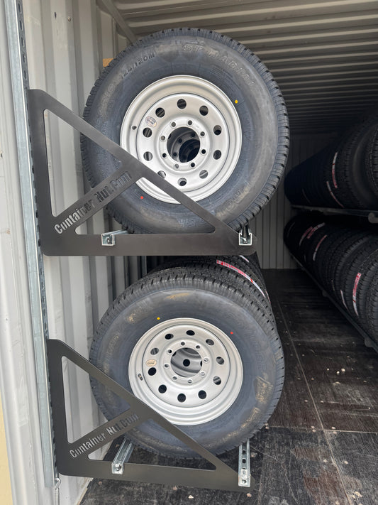 EZY Tire Bracket | Single (Purchase Two for a Full Section) | Unistrut and Hooks Not Included