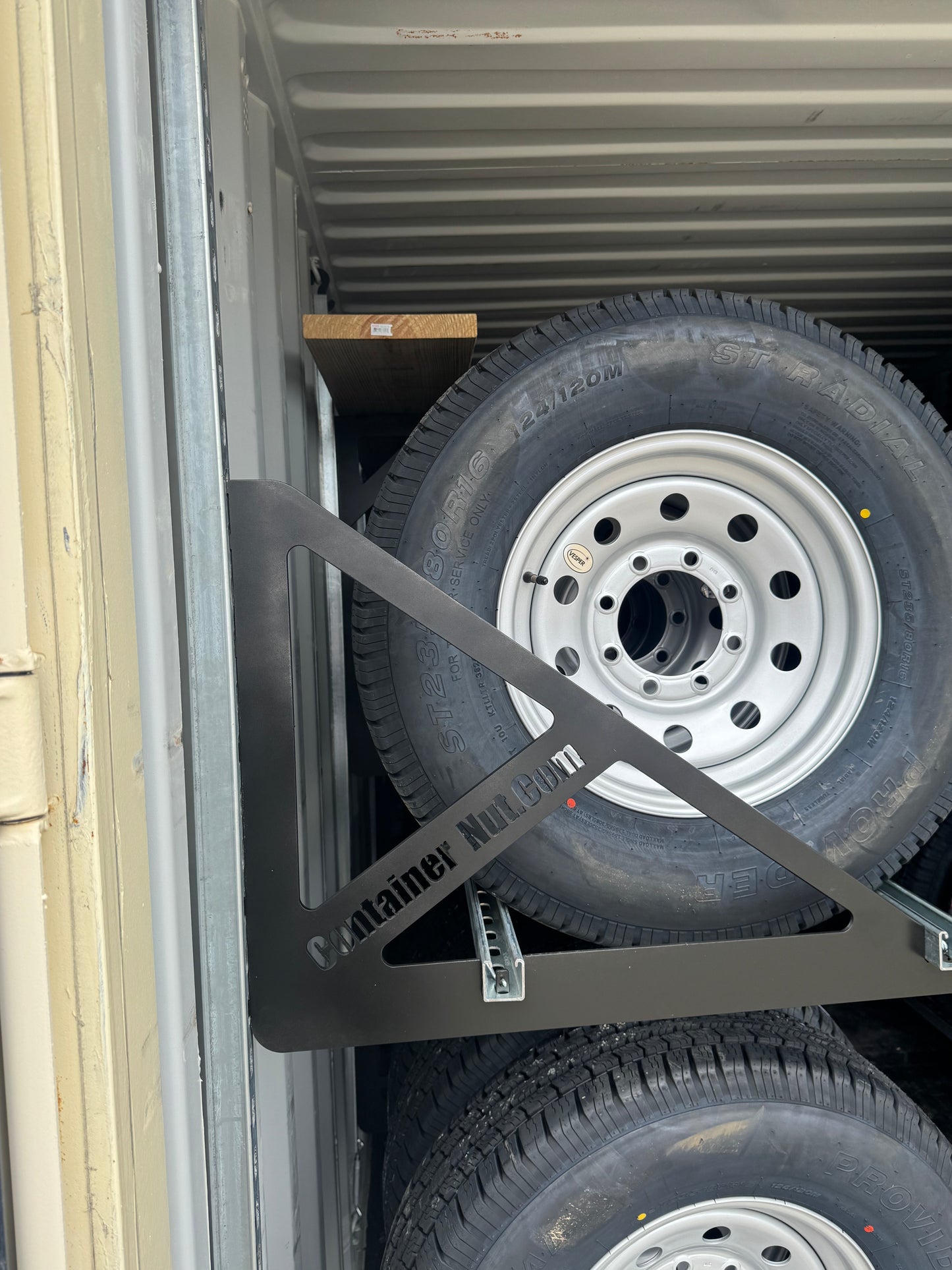 EZY Tire Bracket™ | 4 Pack (Two Complete Sections) | Unistrut and Hooks Not Included