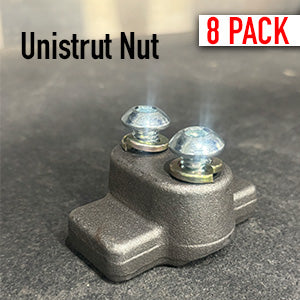 Unistrut Nut  | 8 Pack | Unistrut Not Included