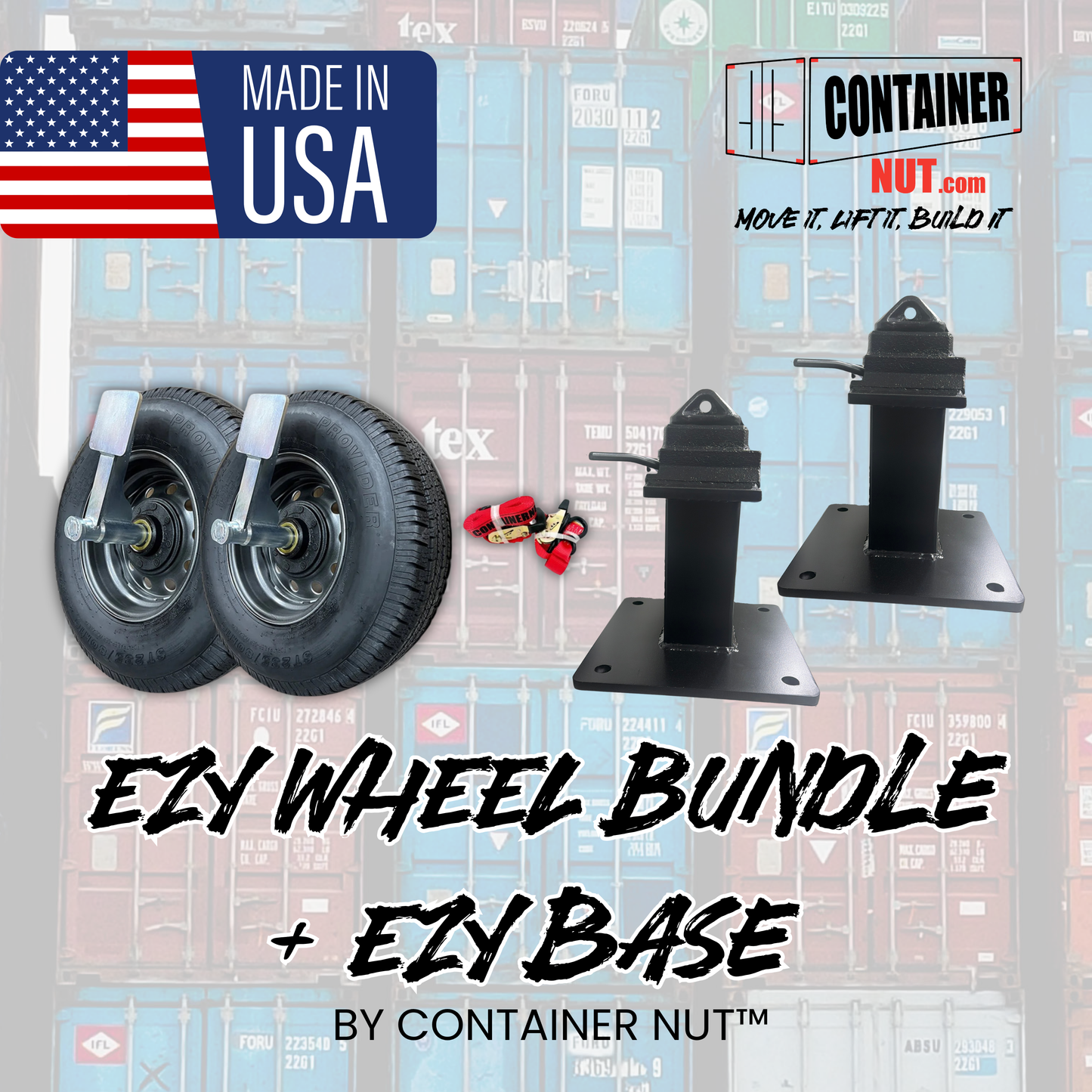 EZY Wheels™ & EZY Base™ Package | 8-Lug EZY Wheel Bundle + (2) EZY Base™ 11.25"