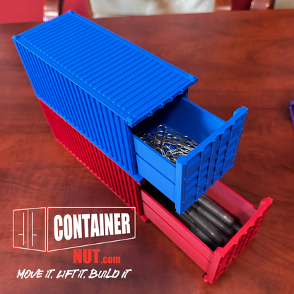 3D Printed Shipping Container Desk Drawer