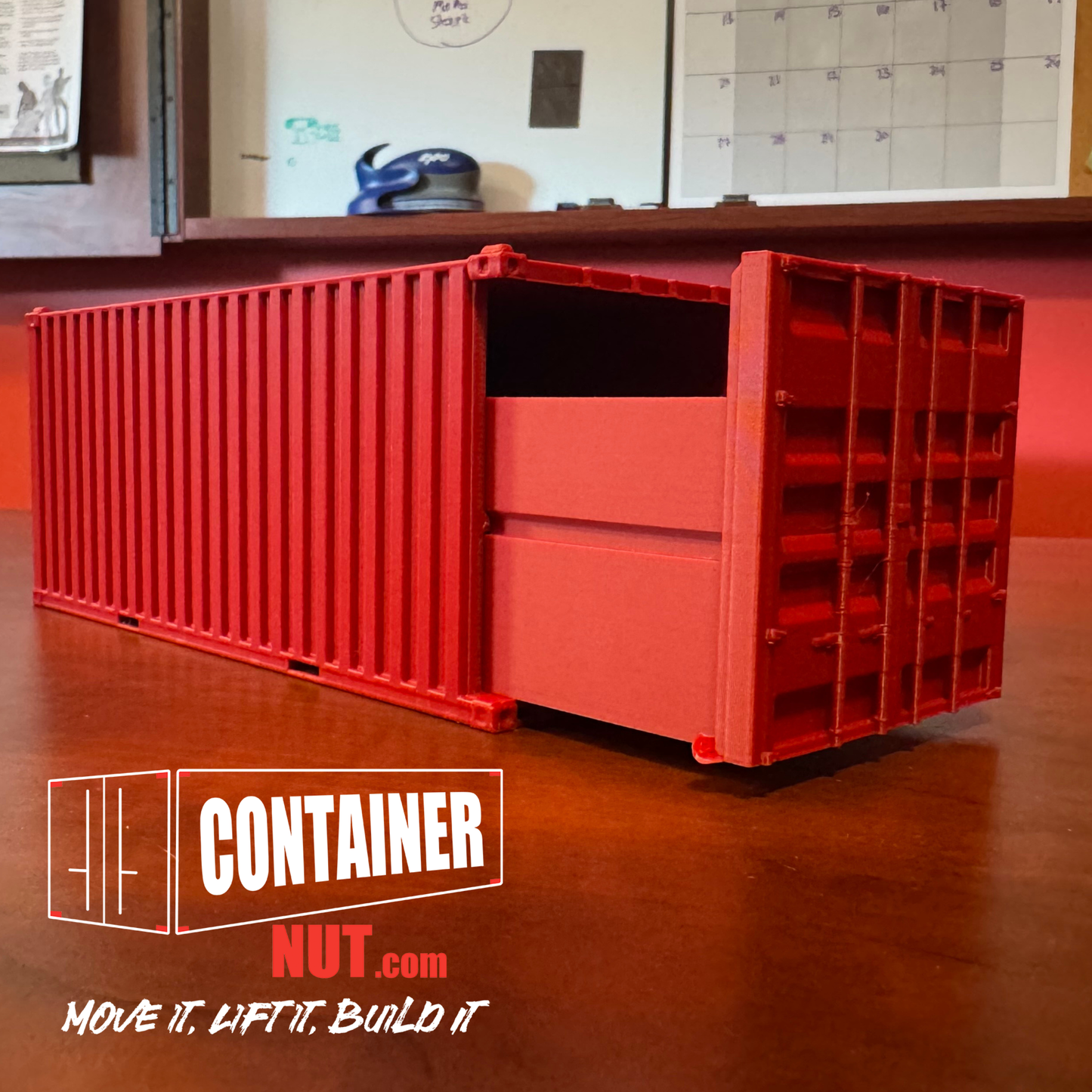 3D Printed Shipping Container Desk Drawer