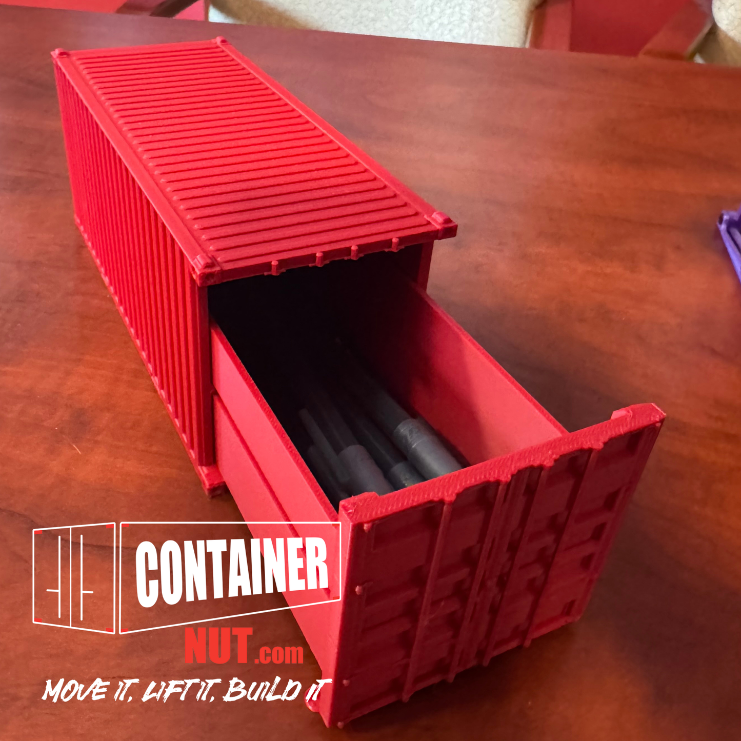 3D Printed Shipping Container Desk Drawer