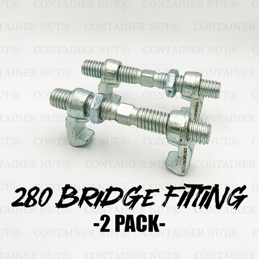 280mm | BRIDGE FITTINGS | SHIPPING CONTAINER CLAMPS | 2-PACK
