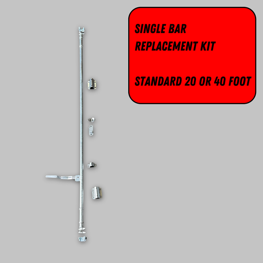 Replacement Door Kit | Standard 20 Foot & 40 Foot | Pole Included | Single | Left Door