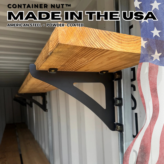 Standard EZY Shelf Bracket™ | Small | Single | Will Need Two To Complete One Shelf | Hooks and Unistrut Not Included