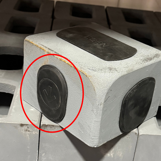 EZY Caps | Stadium (Oval) Plug | Single | Rubber Plug for Corner Casting