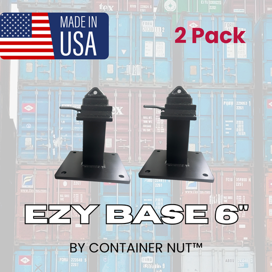 EZY Base | Shipping Container Stand | 2 Pack | 6" Tall