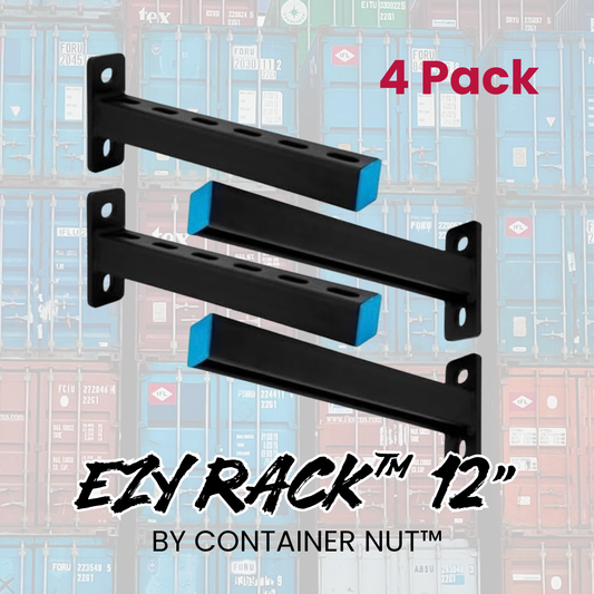EZY Rack™ 12" Heavy-Duty Storage & Shelving Bracket | 4 Pack