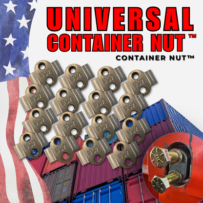 Universal Container Nut™ | 16 Pack | Shipping Container Mounts