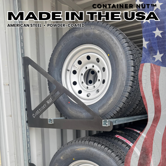 EZY Tire Bracket™ | 2 Pack (One Complete Section) | Unistrut and Hooks Not Included