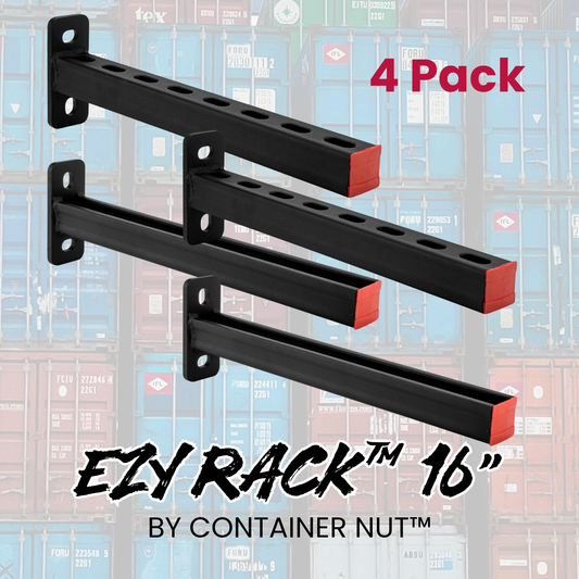 EZY Rack™ 16" Heavy-Duty Storage & Shelving Bracket | 4 Pack