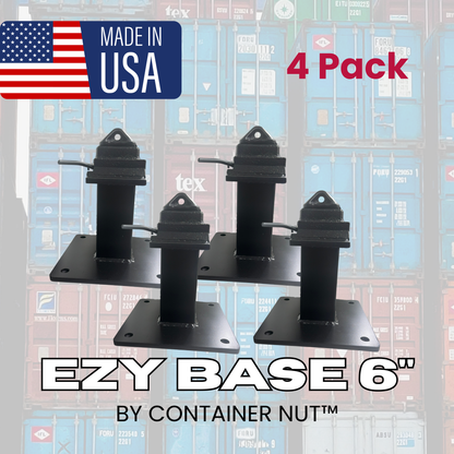 EZY Base | Shipping Container Stand | 2 Pack | 6" Tall