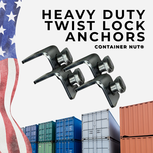 HD EZY Twist Locks™ | 4 PACK | Shipping Container Anchors