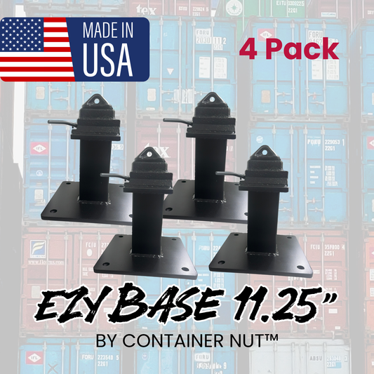 EZY Base | Shipping Container Stand | 4-Pack | 11.25" Tall