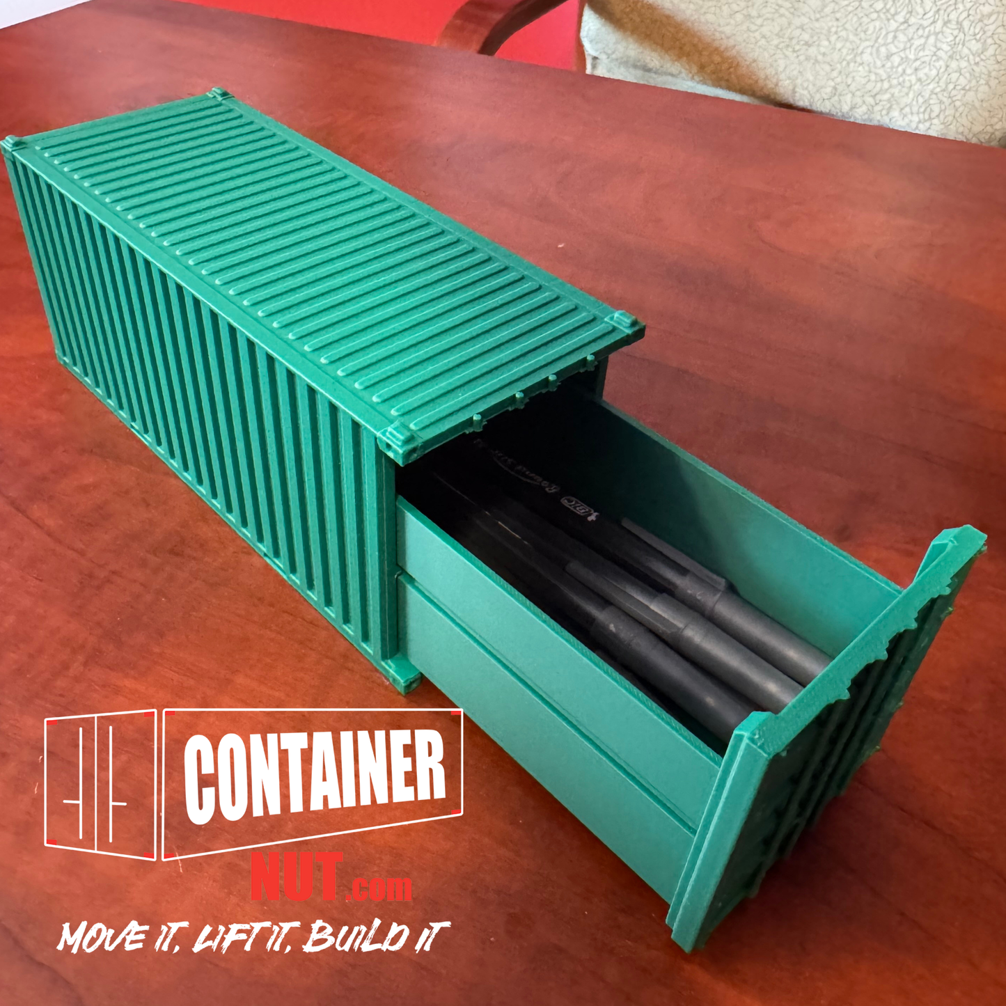 3D Printed Shipping Container Desk Drawer