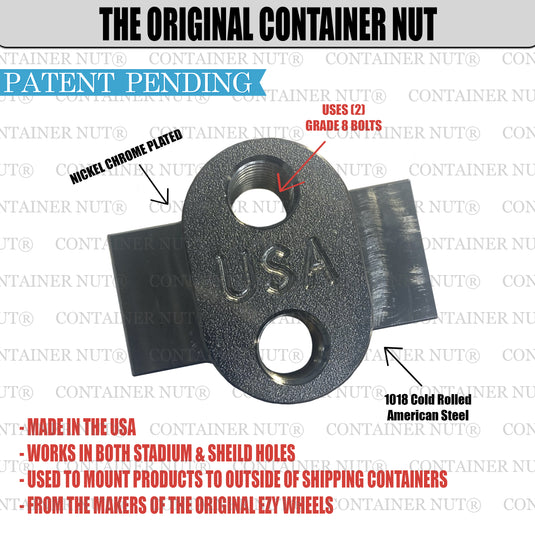 Universal Container Nut | 8 Pack | Shipping Container Mounts