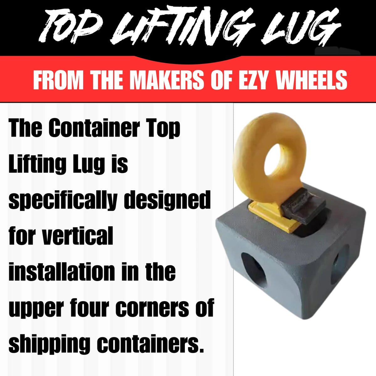 Container Top Lifting 4-Pack Shipping Container Top Lifting Lugs - Container Nut