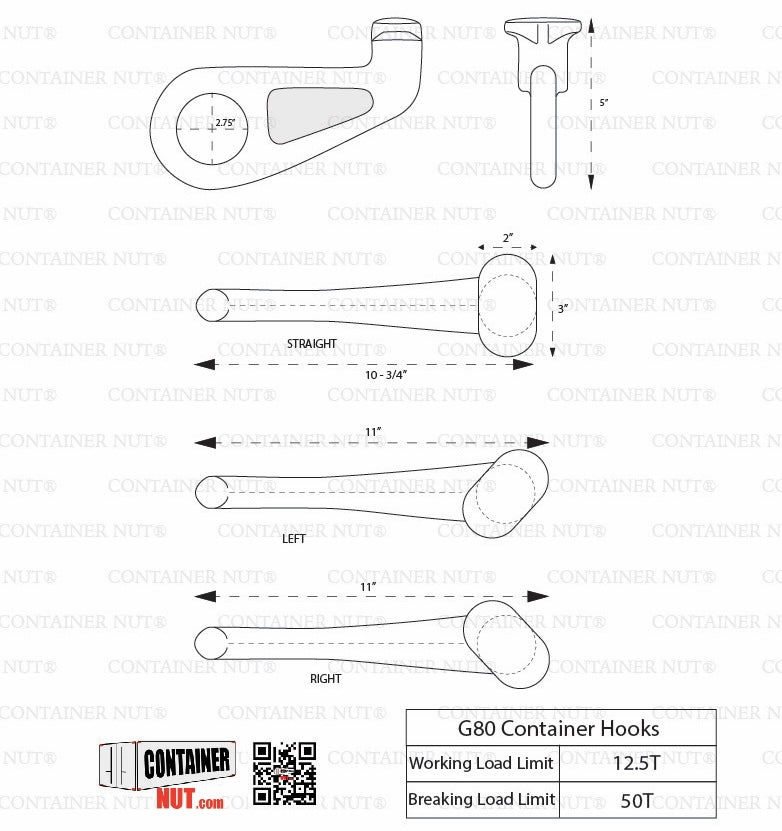 G100 Chain Sling, 3/8