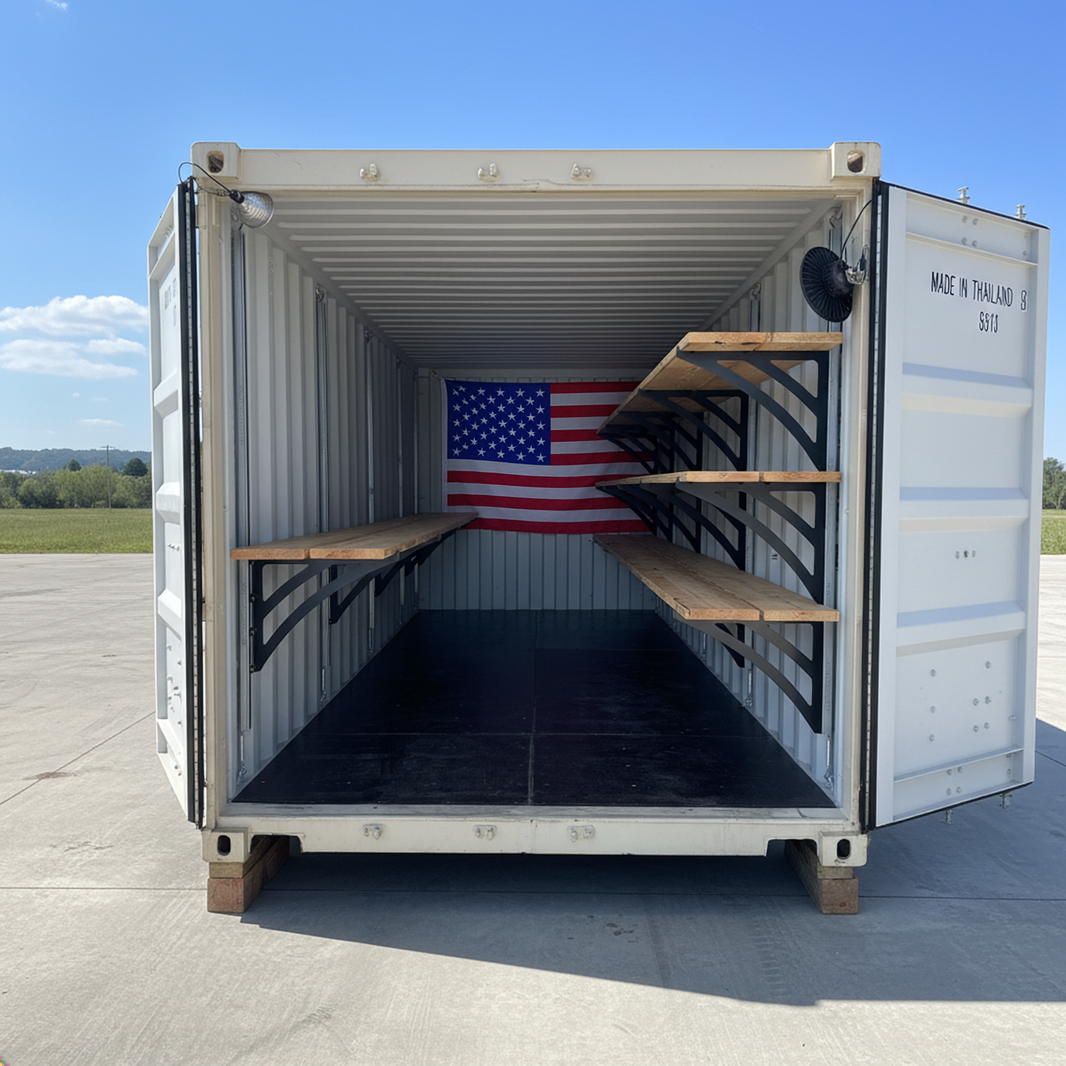 Standard Container EZY Shelving | Container Storage