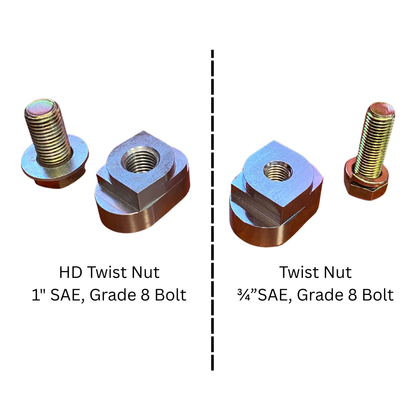 HD Twist Nut™ | 2 Pack | Shipping Container Mounts | Works In Stadium Holes Only