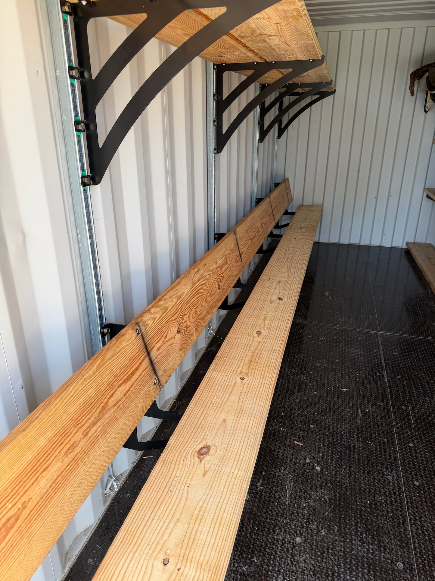 Bench Brackets | 10 Pack | Wood Not Included | Fits 40 Foot Container Length