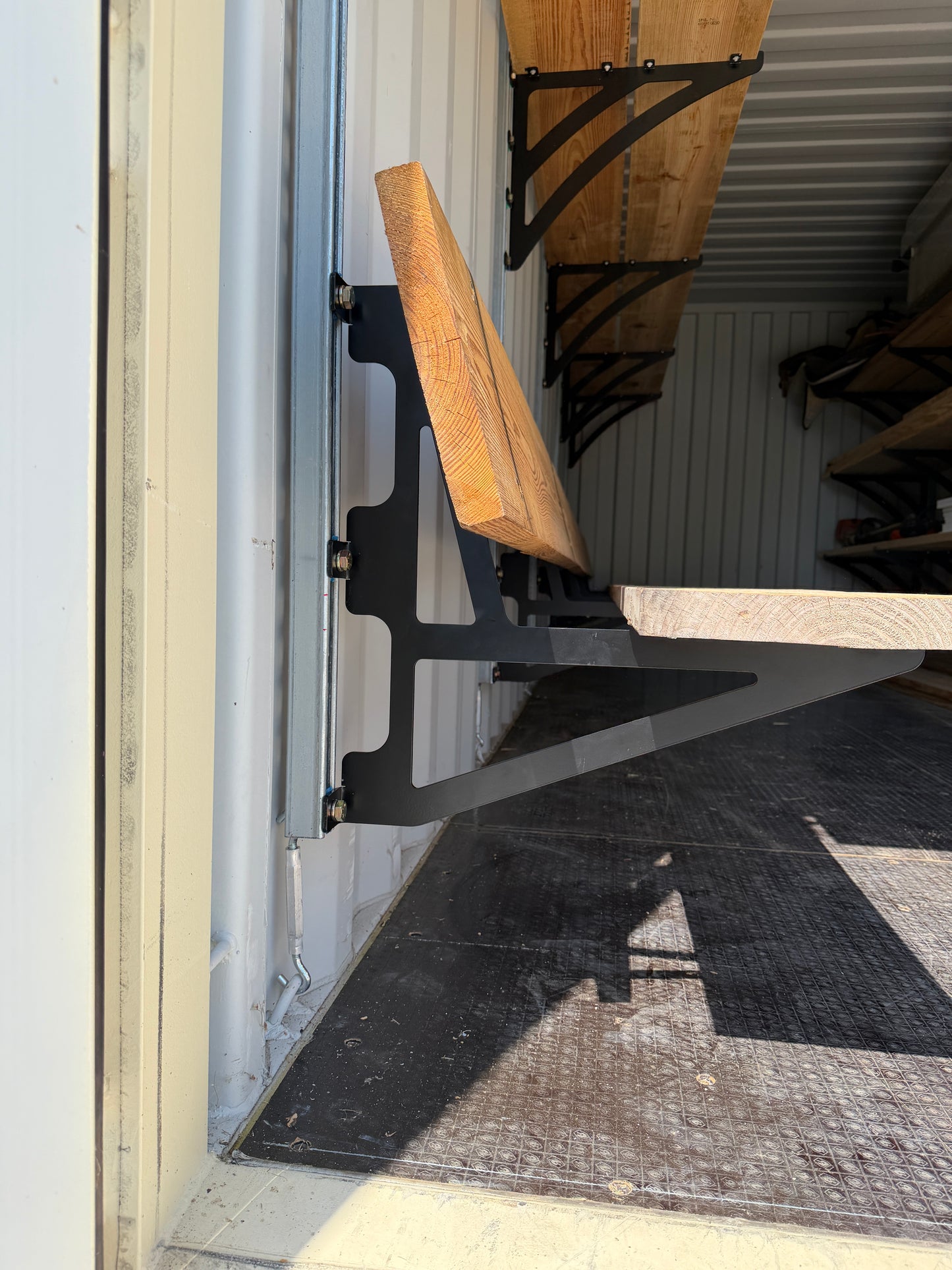 Bench Brackets | 5 Pack | Wood Not Included | Fits 20 Foot Container Length