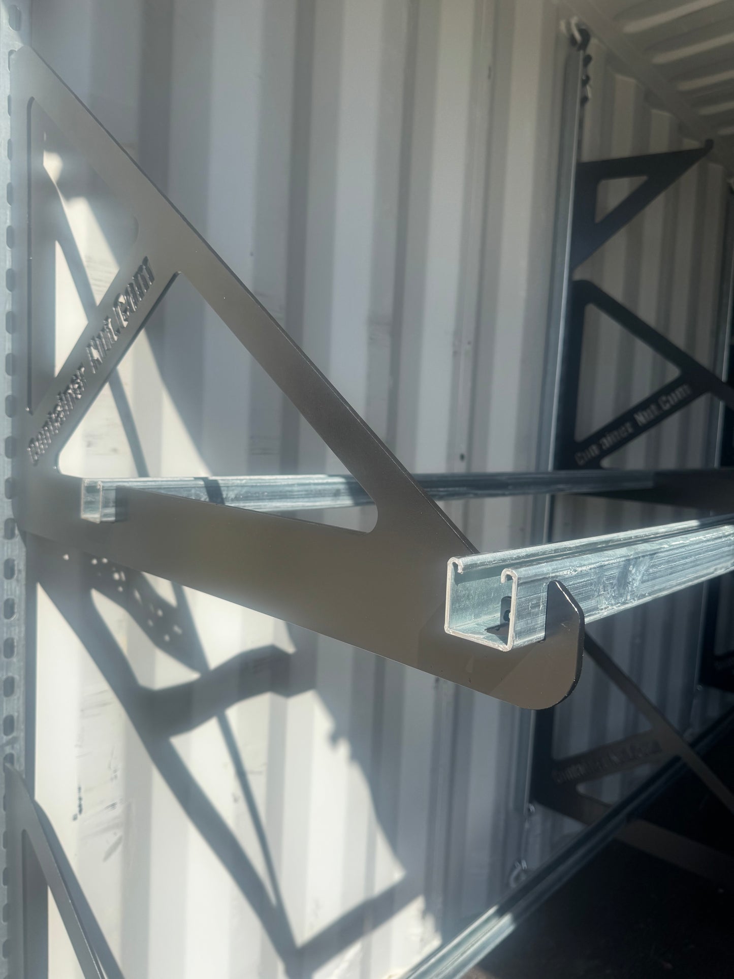 EZY Tire Bracket | 2 Pack (One Complete Section) | Unistrut and Hooks Not Included