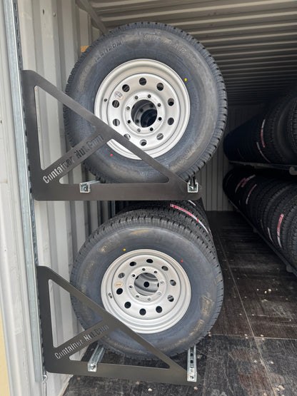 EZY Tire Bracket | 2 Pack (One Complete Section) | Unistrut and Hooks Not Included