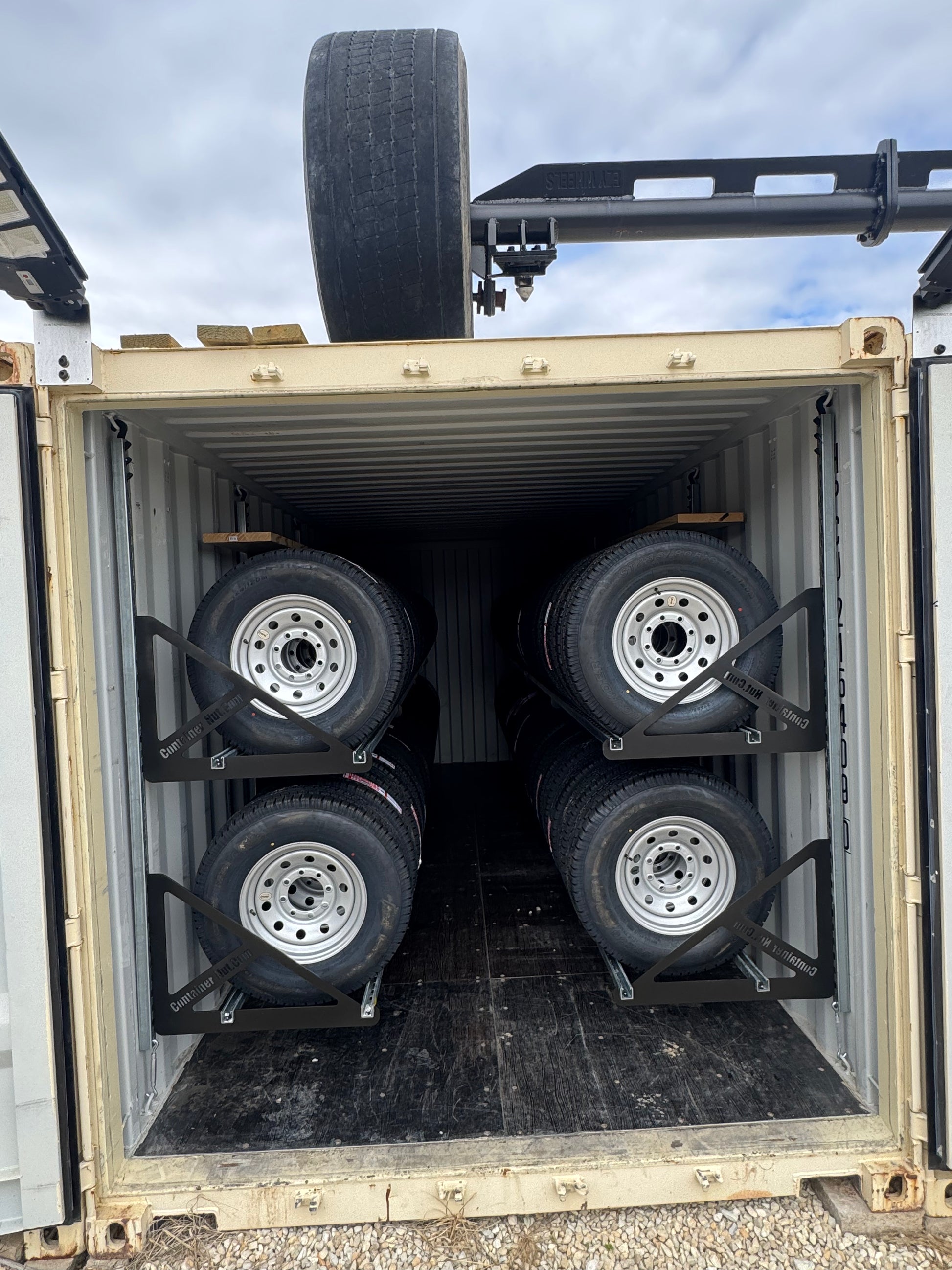 EZY Tire Mounting System for Shipping Containers | USA-Made