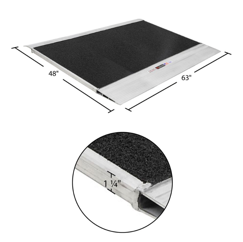 48" x 63" HD Ramps Grit-Coat Shipping Container Ramps | 12,000 lb. Capacity | Made in the USA