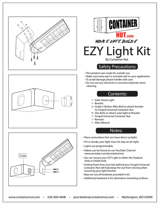 EZY Light Kit | 500W | Bracket Included!