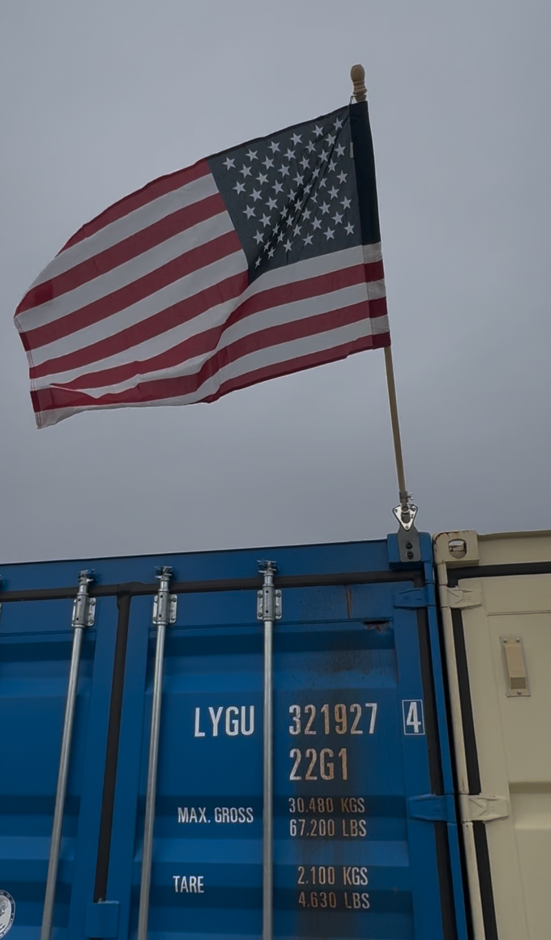 Load image into Gallery viewer, EZY Flag Bracket + American Flag
