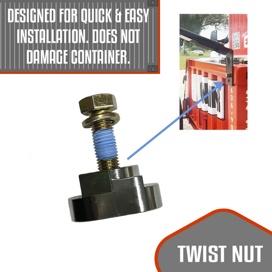 Twist Nuts | 4 Pack | Shipping Container Mounts