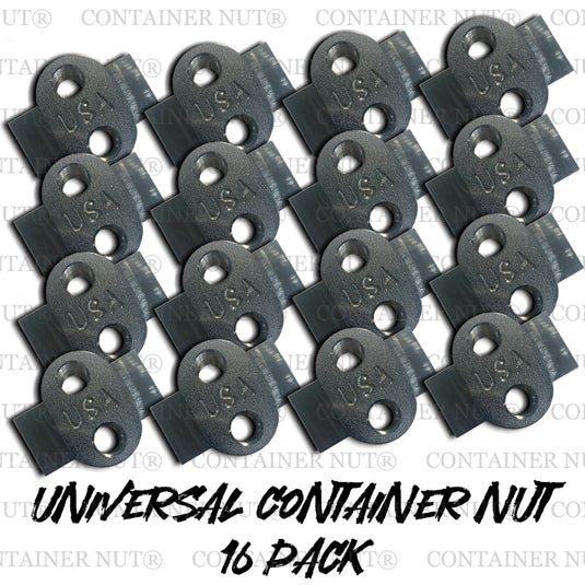 Universal Container Nut | 16 Pack | Shipping Container Mounts