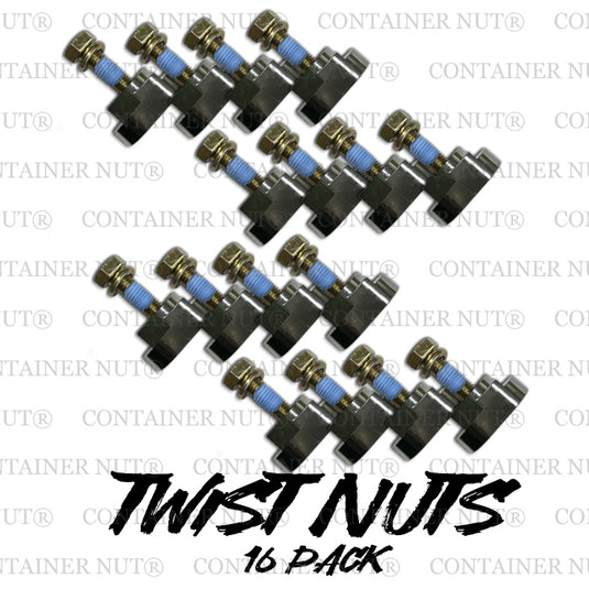 TWIST NUTS | 16 Pack | Shipping Container Mounts