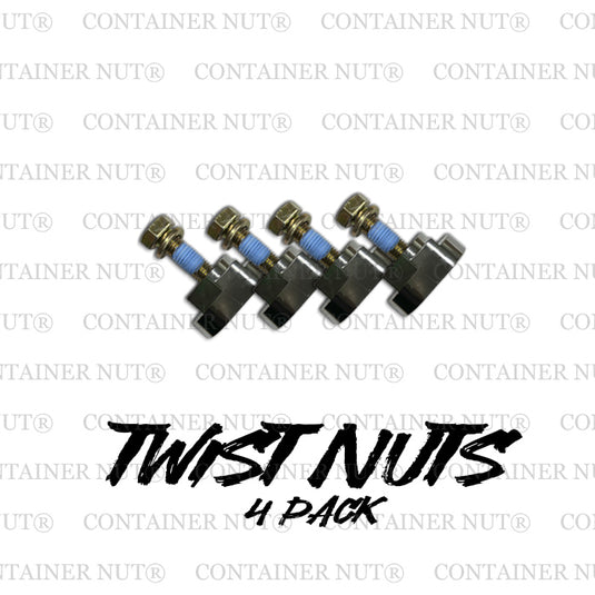 TWIST NUTS | 4 Pack | Shipping Container Mounts