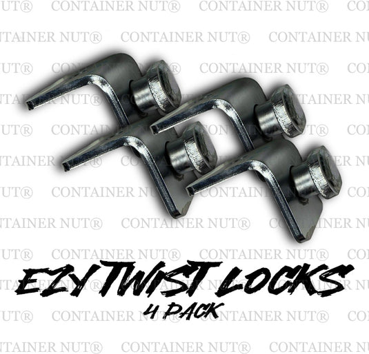 EZY TWIST LOCKS | 4 PACK | SHIPPING CONTAINER ANCHORS
