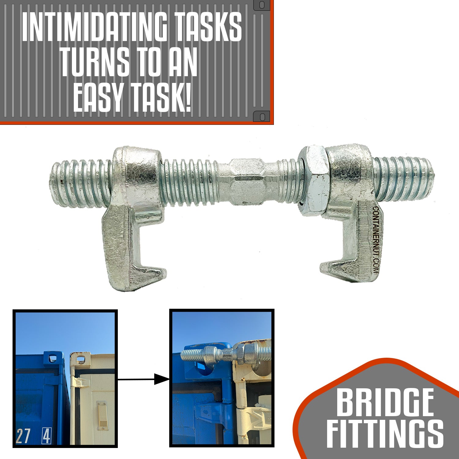 280mm Bridge Fitting | Secure Container Connector