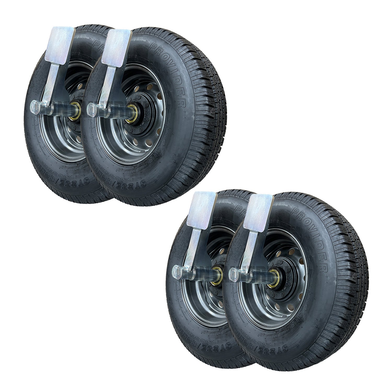 EZY Wheels Double Bundle 8 Lug 2 sets of EZY Wheels + 4 Wheels/Tir