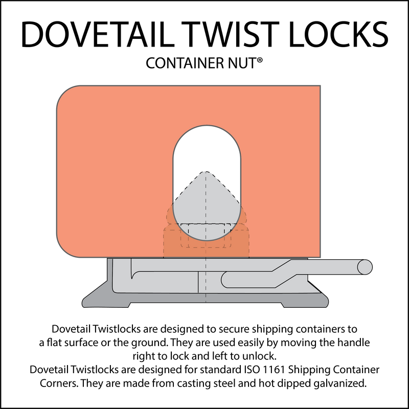 Load image into Gallery viewer, Dovetail Twistlock 45º with base | Single
